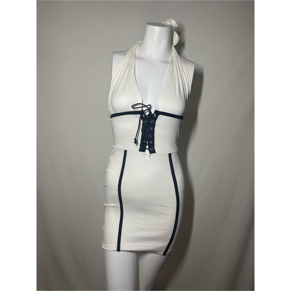 Sexy mini white dress